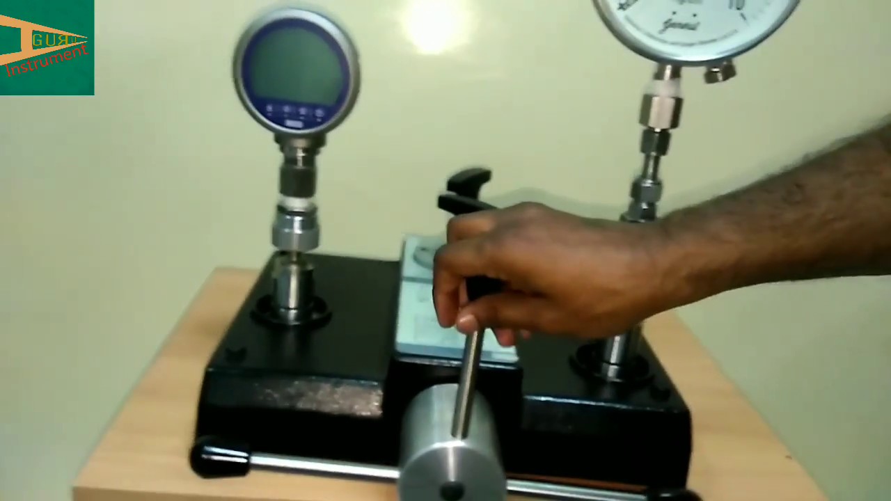 How to check Pressure Gauge using Comparator/Dead weight tester | Instrument Guru