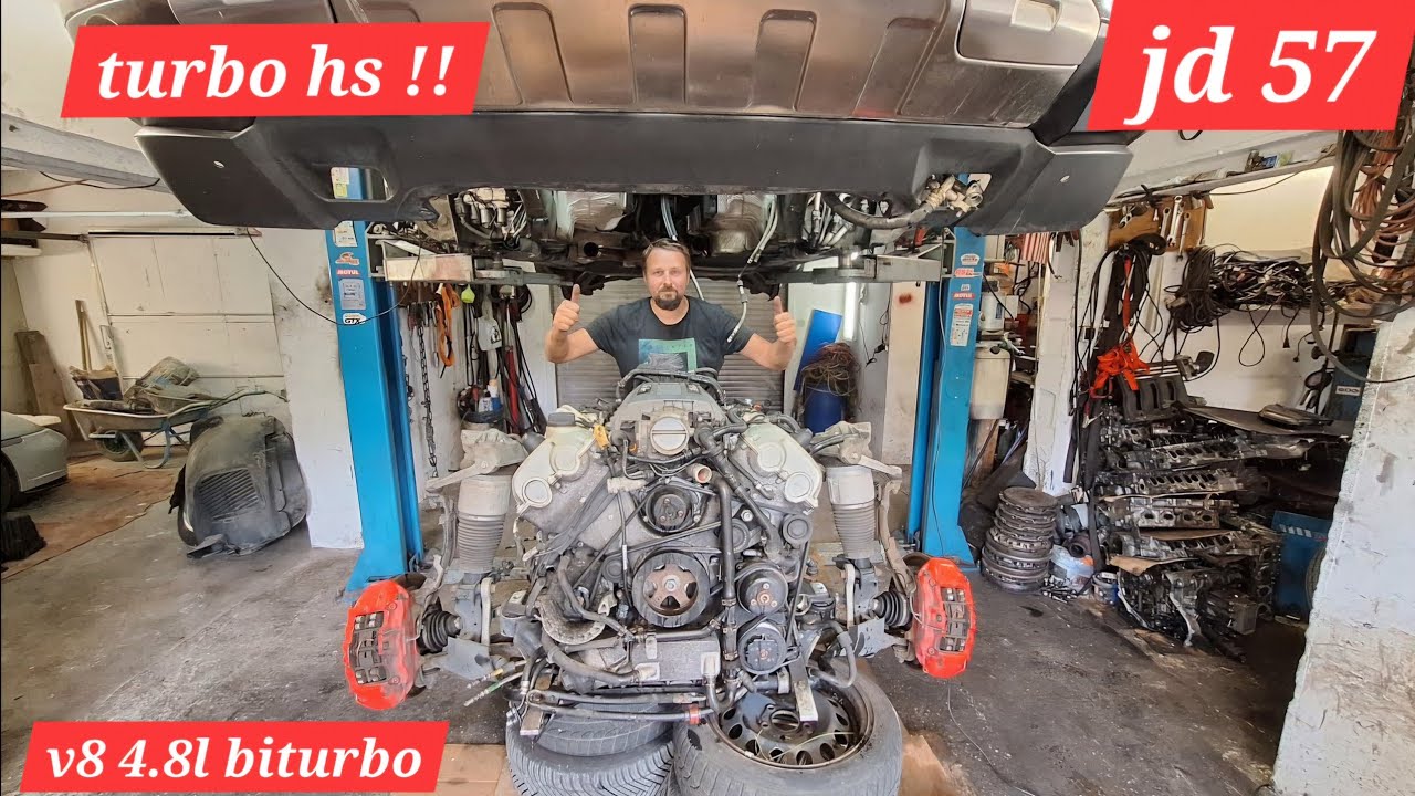 TURBO CHANGE ALONE ON !!! cayenne turbo S 4.8l♨️🔥👌🛠🔧🪛