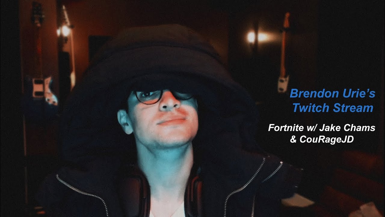 Brendon Urie | Twitch Live Stream || Chat + Fortnite w/ CouRageJD & Jake Chams - 1/2/2019