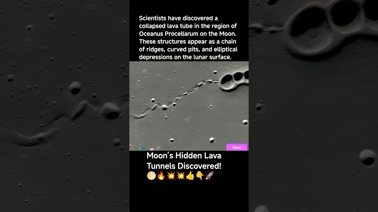 Moon&rsquo;s Hidden Lava Tunnels Discovered! 🌕🔥👇