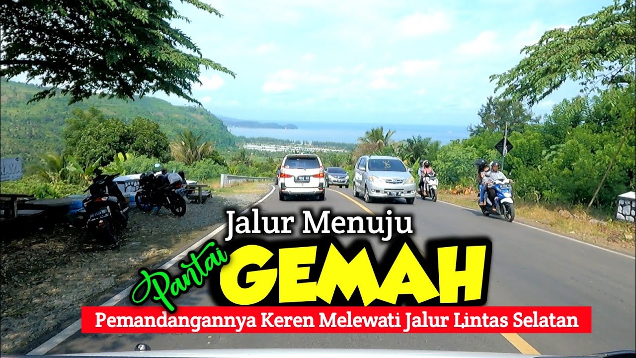 Jalur Menuju Ke PANTAI GEMAH TULUNGAGUNG Via Jalur Lintas Selatan Tulungagung..