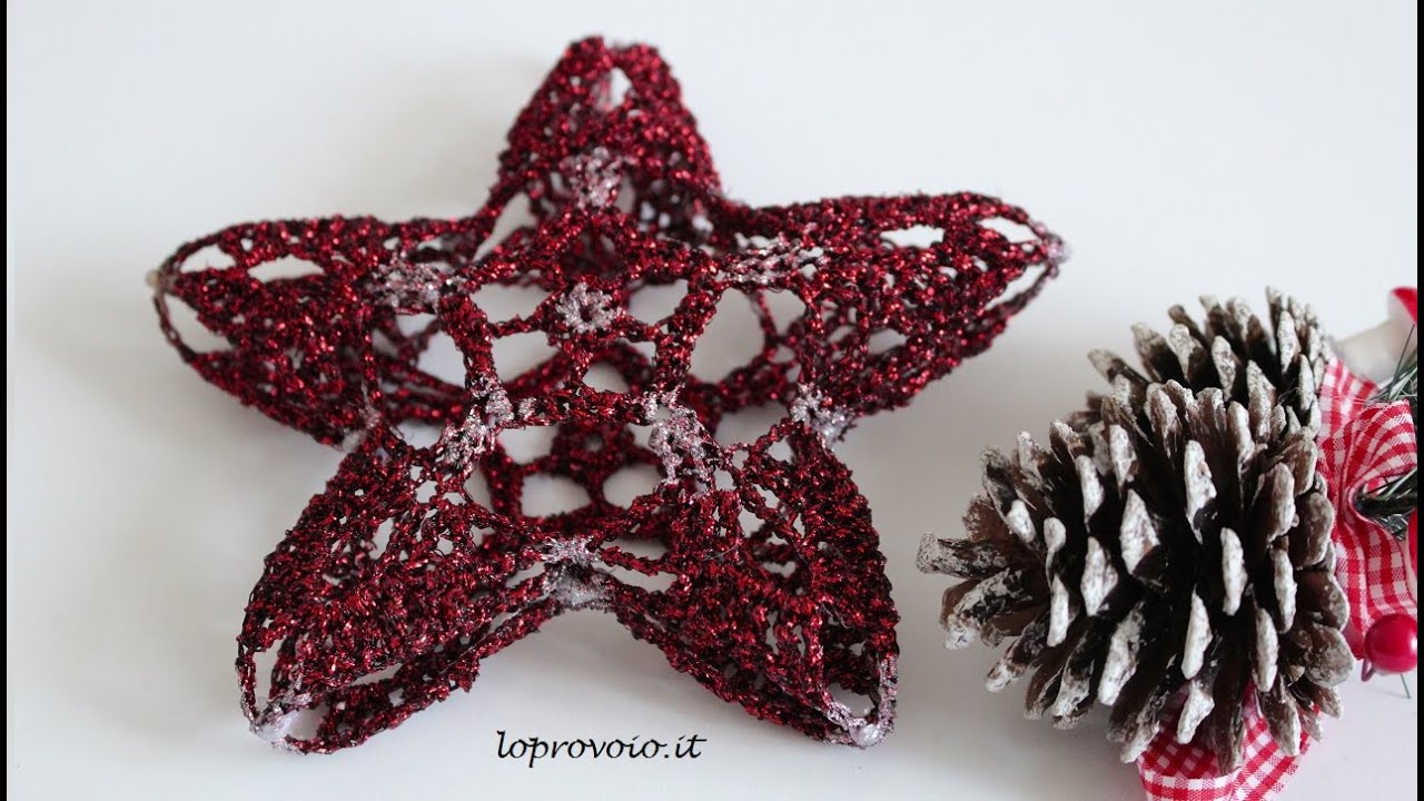 Stella 3D all'uncinetto - 3D crochet star