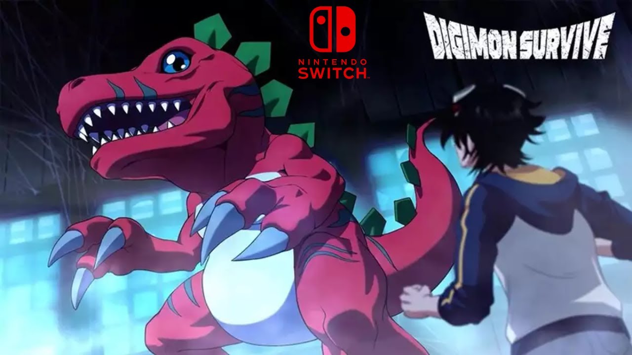 Digimon Survive Agumon digivolve to Tyrannomon | Vs Dokugumon Gameplay | Nintendo Switch