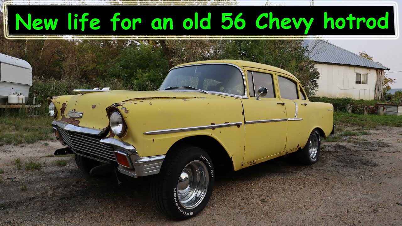 Helping a friend resurrect an old 1956 Chevy hotrod with a modern LS engine.