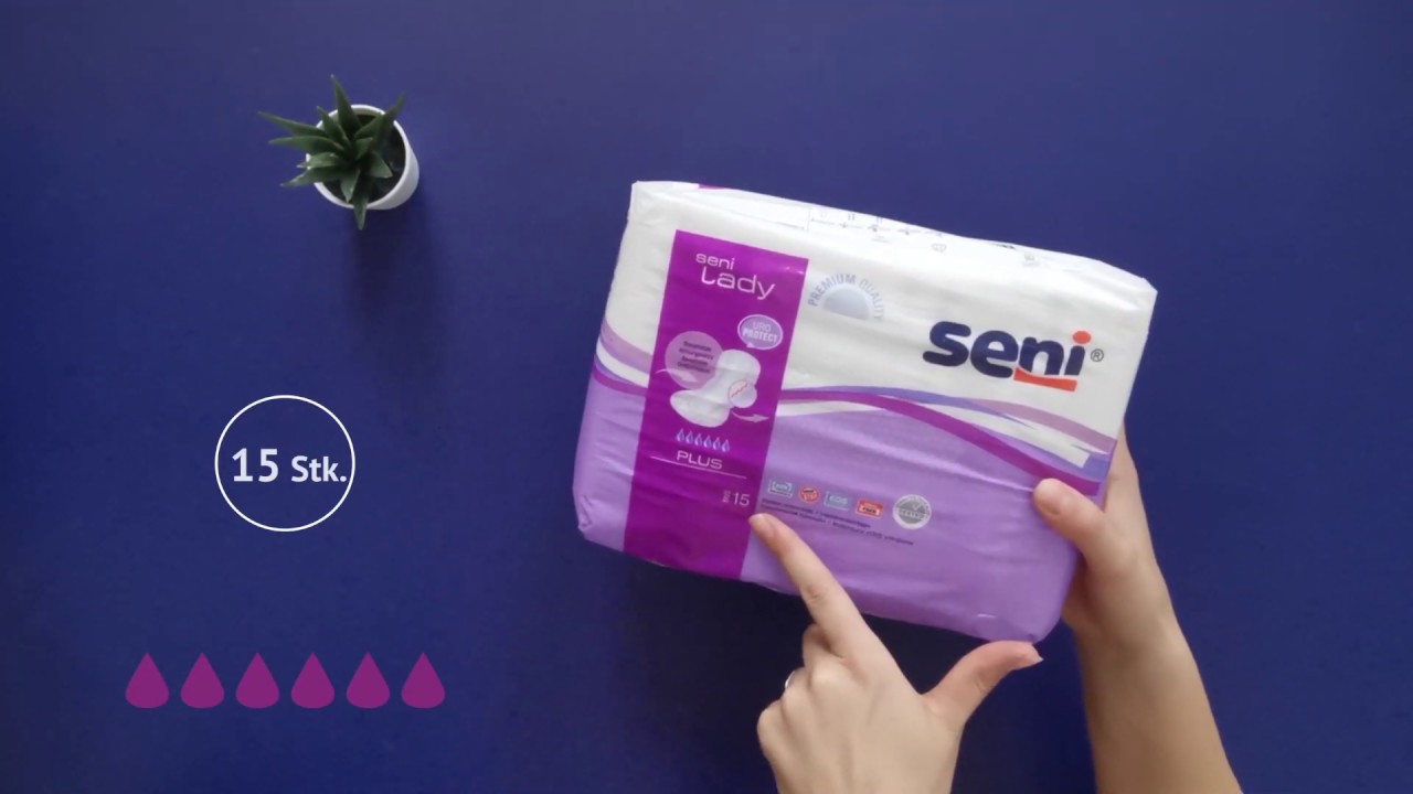 AUSGEPACKT - SENI Lady Plus Einlagen Inkontinenzeinlagen für Frauen