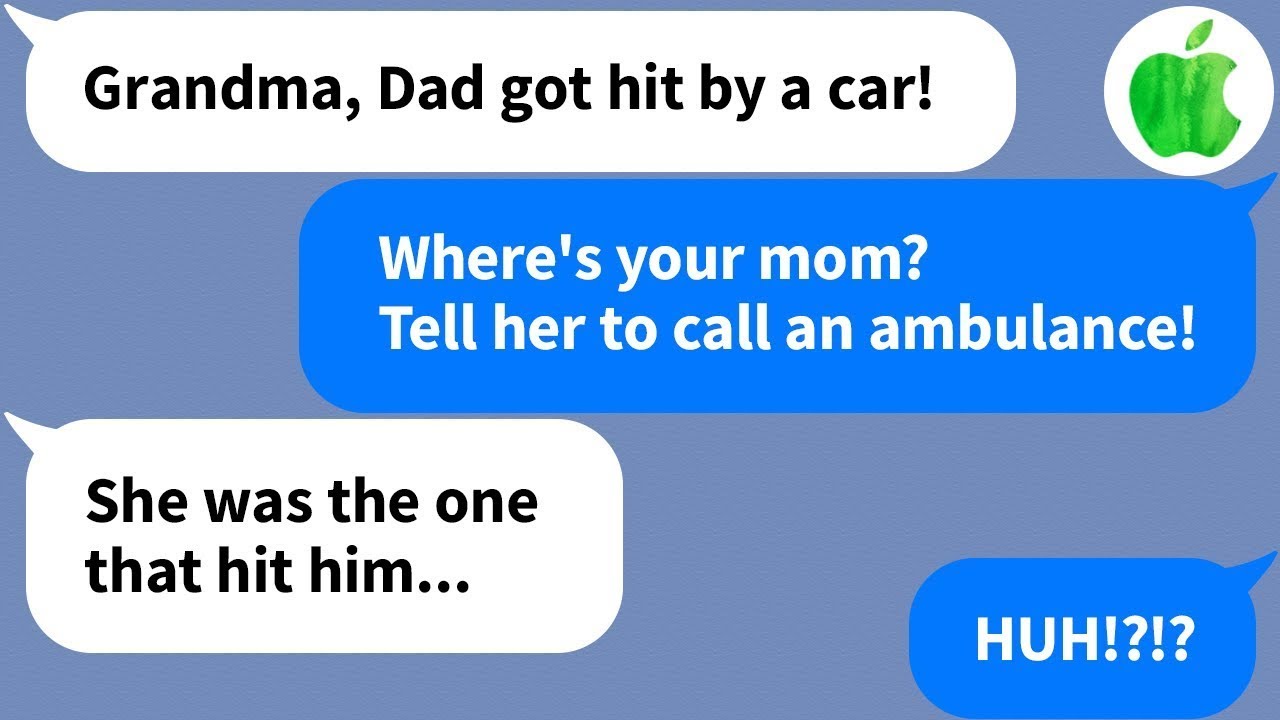 【Apple】My granddaughter tells me that her father was hit by a car, but it was his wife that hit him