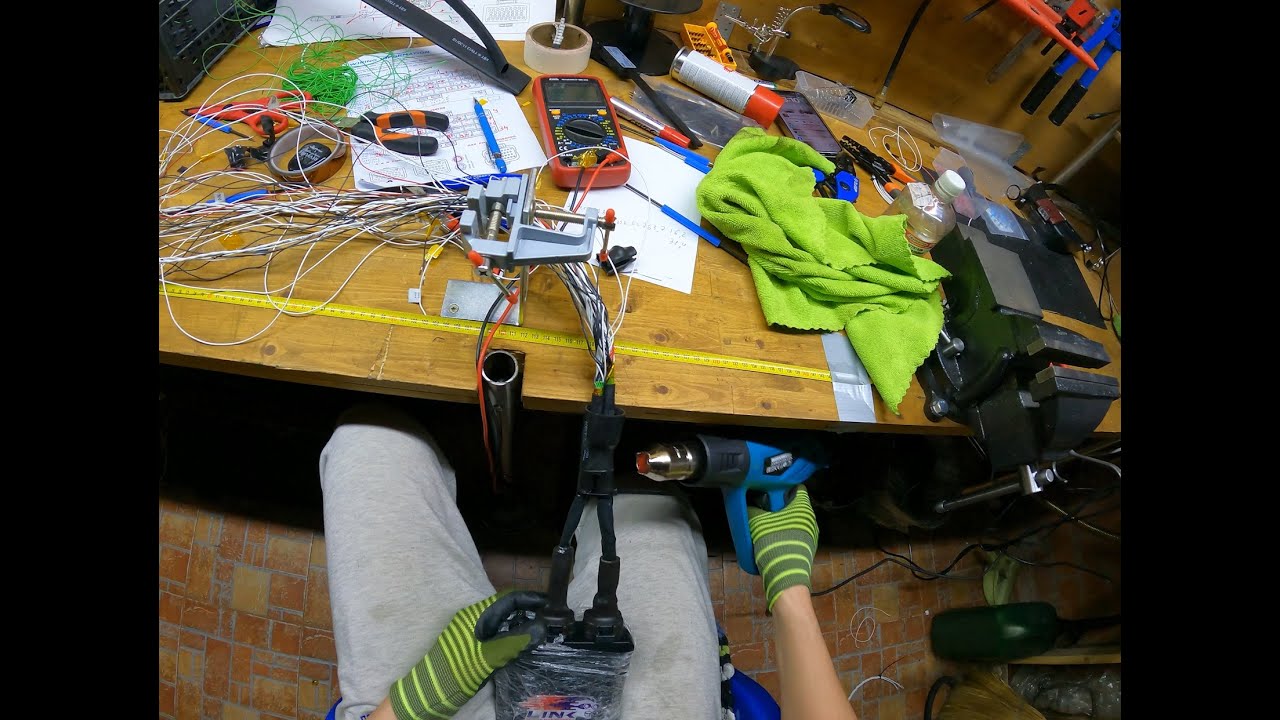 Эпизод 4. Делаем проводку Milspec из провода Tefzel и термоусадки Raychem. Nissan Laurel C33 VQ30DET