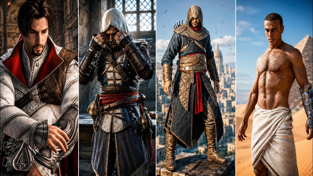 All Suit Up Scenes in Assassin's Creed...