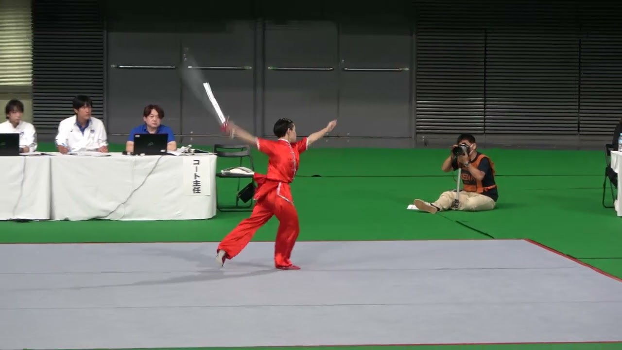 第40回全日本武術太極拳選手権大会　第1位　大木宙選手（刀術B）
