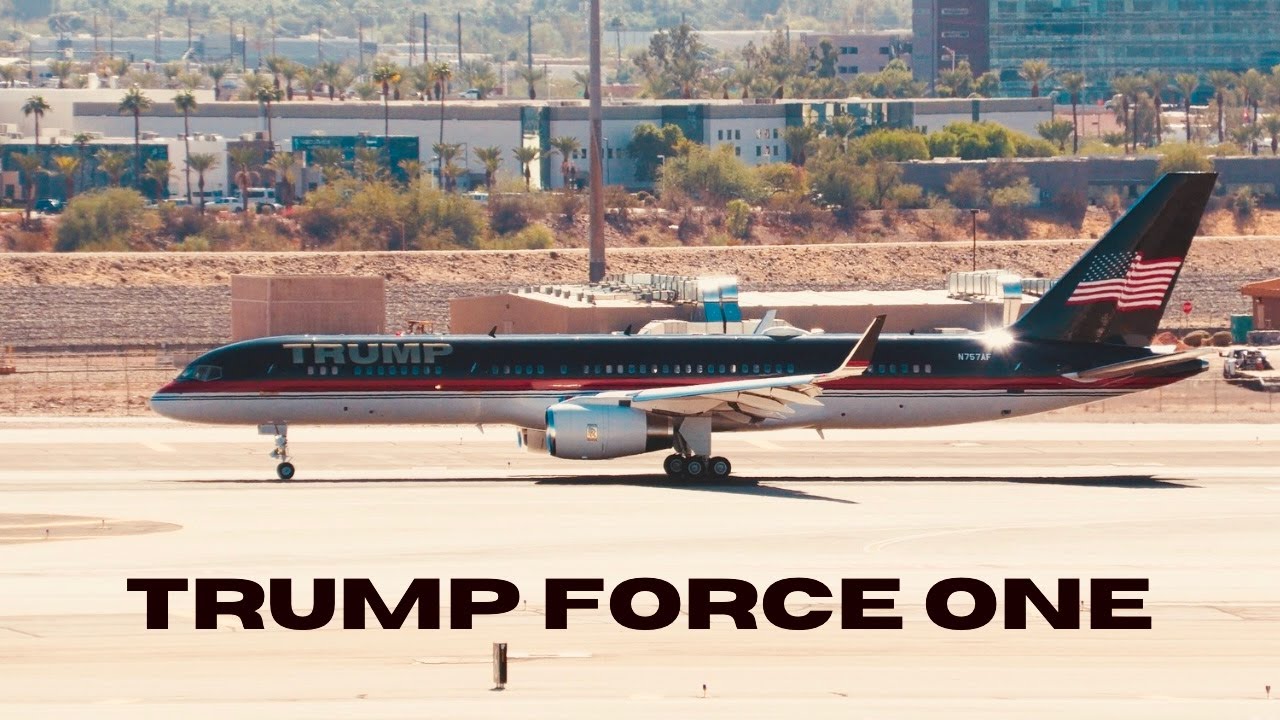 TRUMP FORCE ONE - B757 - PHOENIX SKY HARBOR AIRPORT