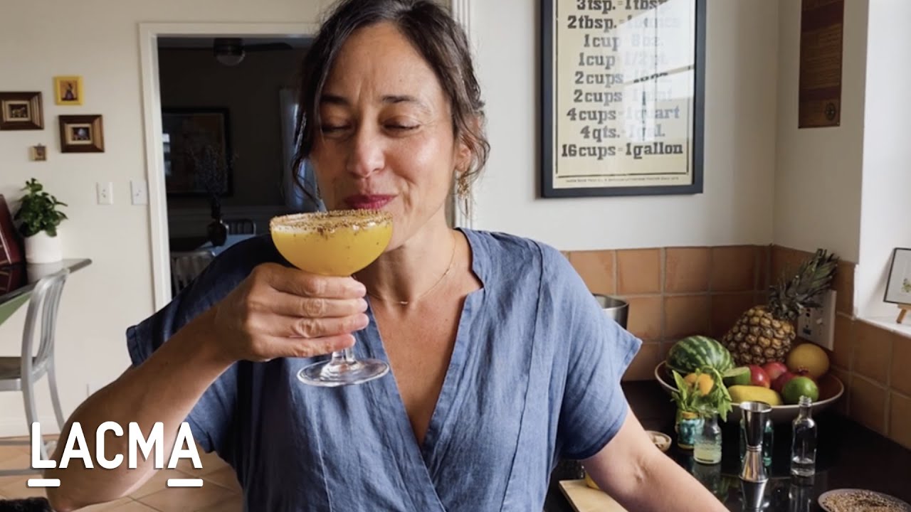 Cooking with LACMA: Mango-Pineapple Mezcal Margarita