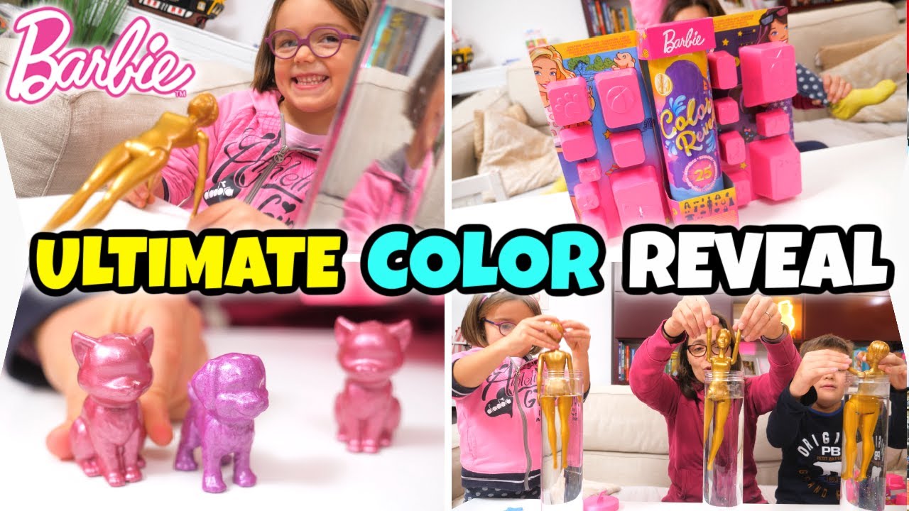 TUTTE LE BARBIE COLOR REVEAL Ultimate Edition con 25 SORPRESE