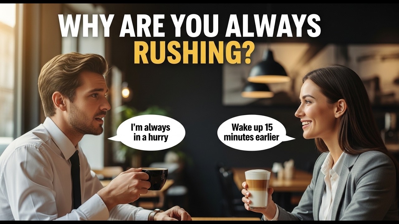 Why Are You Always Rushing in the Morning? ☕ | English Conversation