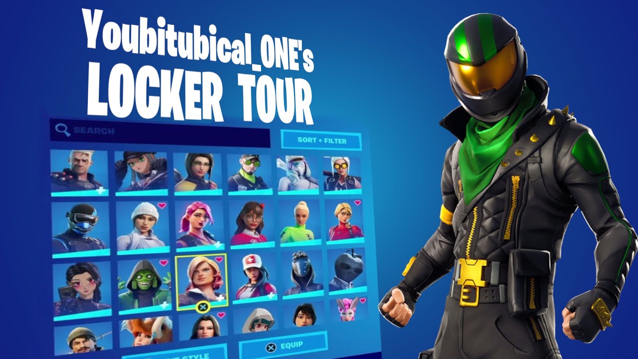 My $50,000 Fortnite Locker Tour 2022 - Youbitubical_ONE - Fortnite Jamaica