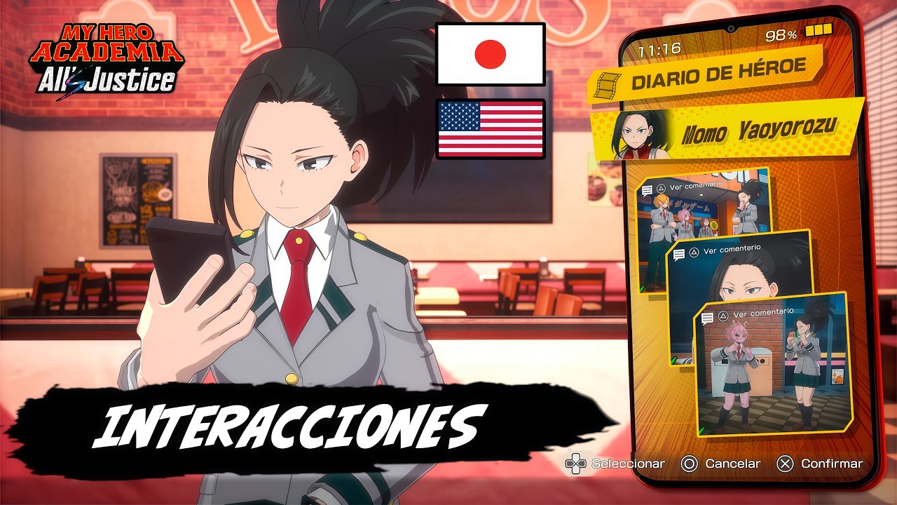 Diario del Héroe: Momo Yaoyorozu 八百万百 | MY HERO ACADEMIA: All's Justice [ES/JP-EN]