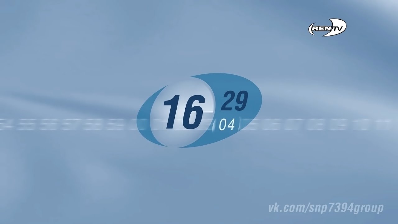 Реконструкция часов канала REN TV (2002-2005) в.2