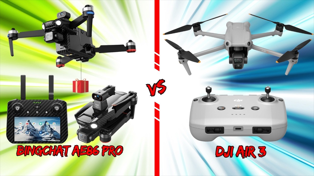 Bingchat AE86 Pro Max Drone VS DJI Air 3 Camera Drone | Buy Guide