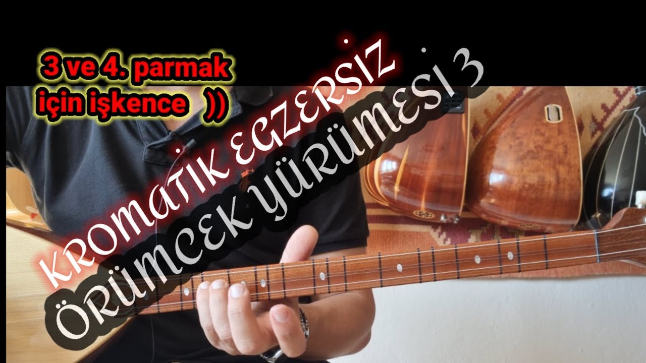 ÖRÜMCEK YÜRÜMESİ 3, Kısasapbağlama 3 ve 4. parmak egzersizleri