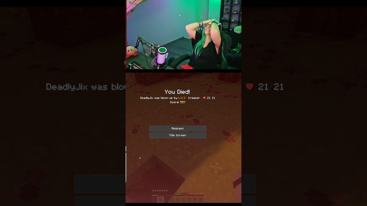 Ich hab den sogar noch angeguckt... #game #streamer #gamergirl #games #streamerin #minecraft
