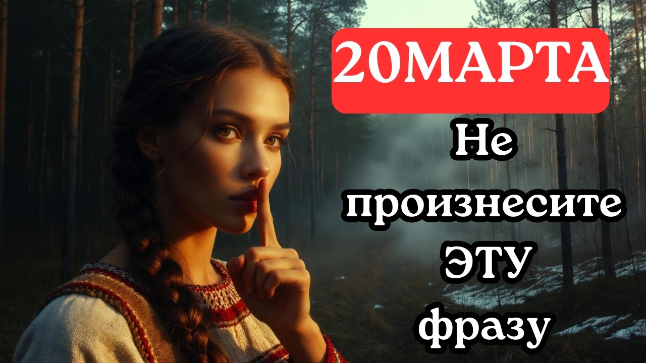 20 Марта - ПАВЕЛ КАПЕЛЬНИК. Не произнесите эту фразу сегодня, иначе год будет пустым.
