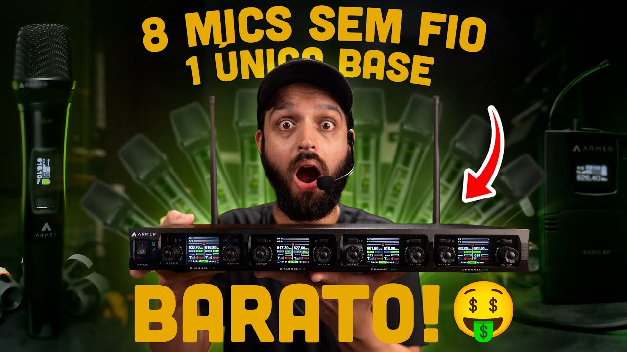 ISSO SIM É CUSTO BENEFÍCIO PARA MIC SEM FIO! ARMER AX OCTA G2