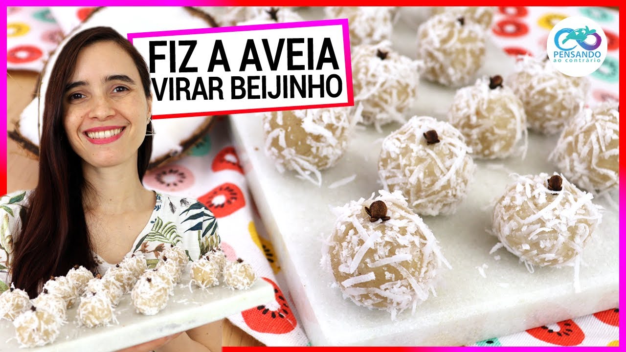 FIZ A AVEIA VIRAR BEIJINHO DE COCO! O MELHOR DA VIDA! É surpreendente! Fit e vegano