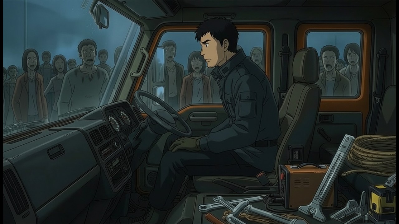 The World Ended: He Built a Floating House to Survive Zoombies| Ghibli-Style Anime Zombie Apocalypse