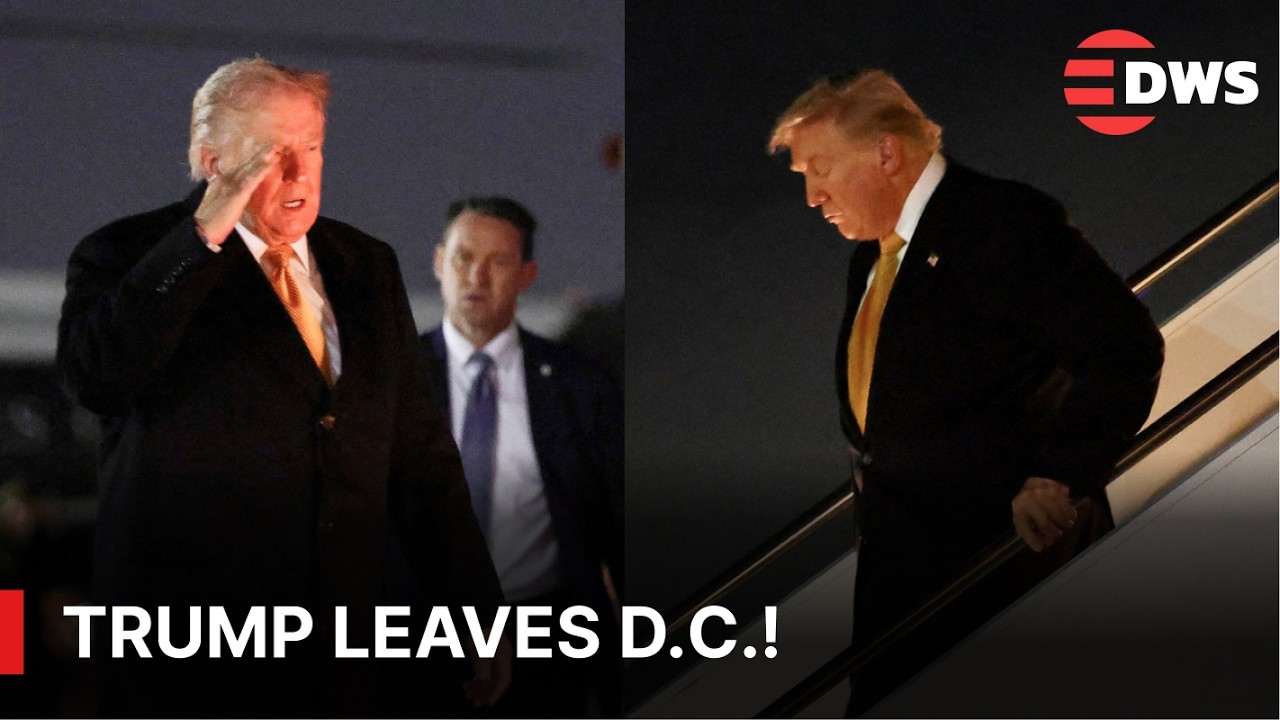 Full Departure & Arrival: President Donald Trump Leaves Washington and Arrives in Florida | AC1E