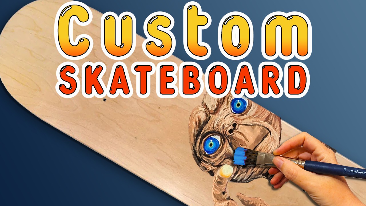 Painting 80s Icons on a Skateboard (Nostalgia Overload)