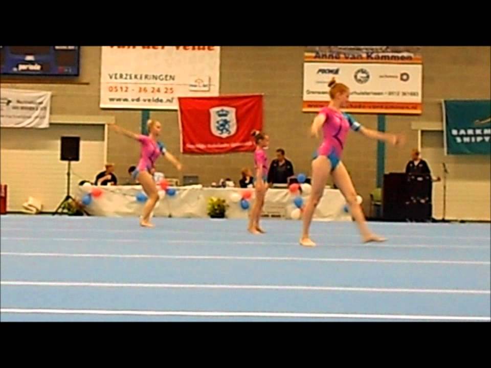 NK Acrogym D-lijn groep senioren Demi Lisanne Door Bredagym
