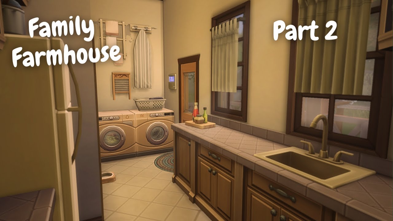 Furnishing a Family Farmhouse with only 4 Packs (The Sims 4 Speedbuild No CC)