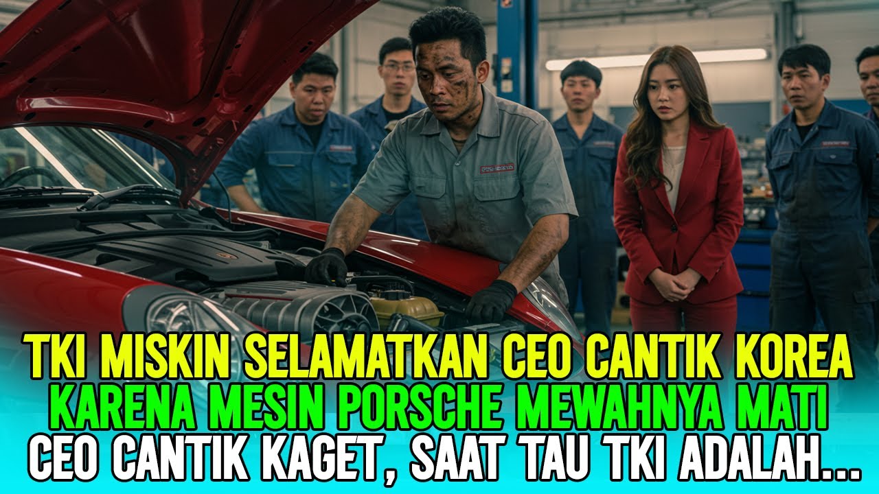 TKI YANG DIREMEHKAN‼️TKI INI SELAMATKAN CEO CANTIK KOREA DARI MESIN PORSCHENYA YANG MATI TOTAL...