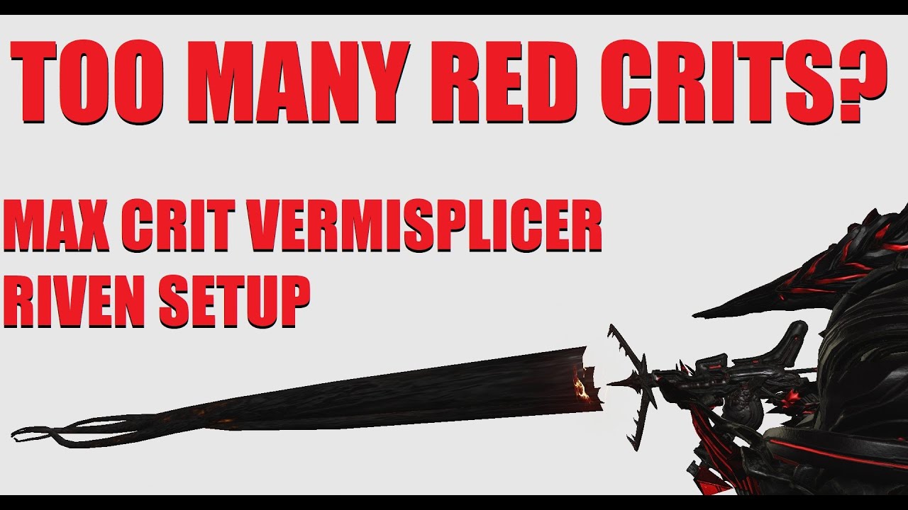 [WARFRAME] ENDLESS RED CRITS! Primary Vermisplicer Riven Setup + Build 2022 l The New War
