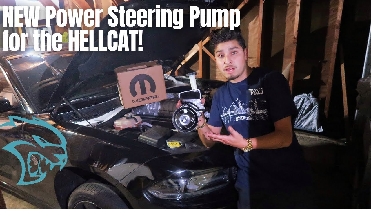 SRT Hellcat Power Steering Pump DIY Install | The HELLCAT gets a NEW PART! | Common Hellcat Problem?