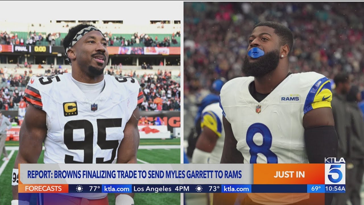 Rams, Browns finalizing trade that will send pass rusher Myles Garrett to L.A.