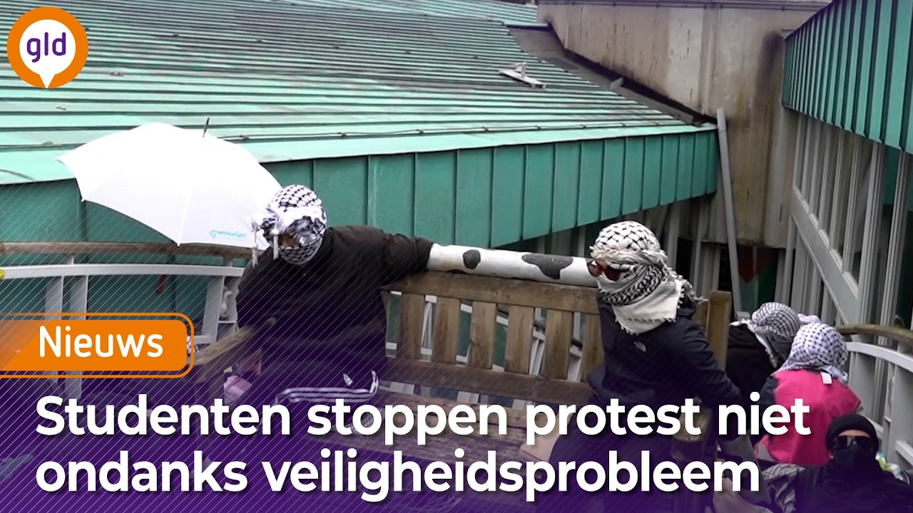 Onveilige situatie bij pro-Palestinaprotest op de Radboud Universiteit