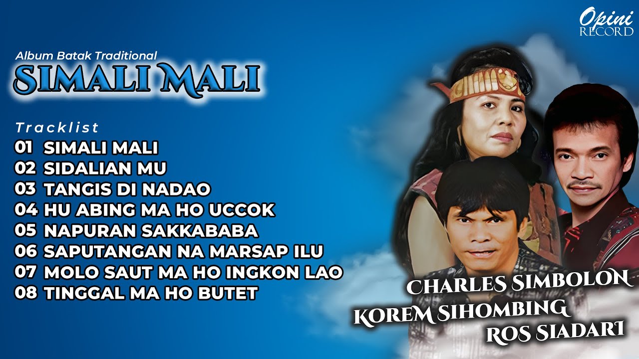 Album Batak Traditional Simali Mali - Charles Simbolon, Korem Sihombing & Ros Siadari