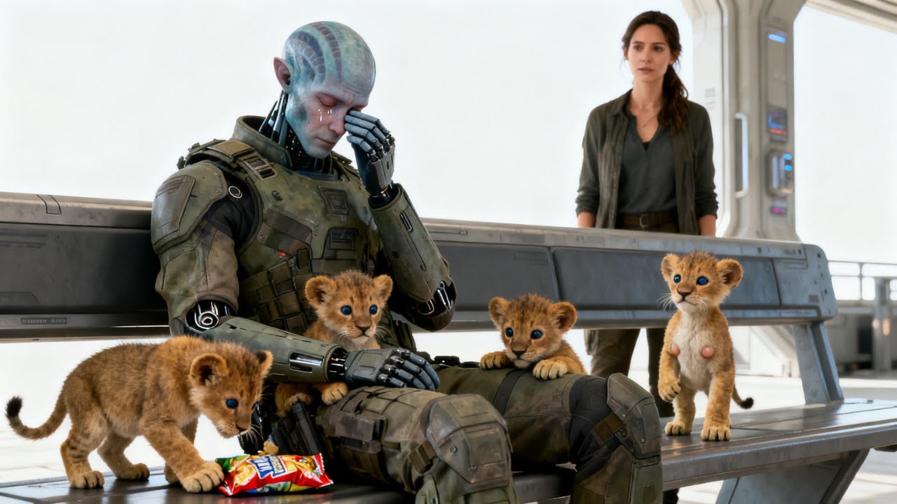 The Predator Cubs Saw an Alien Soldier Cry — They Brought Him Snacks and Sat Guard Until He Stopped