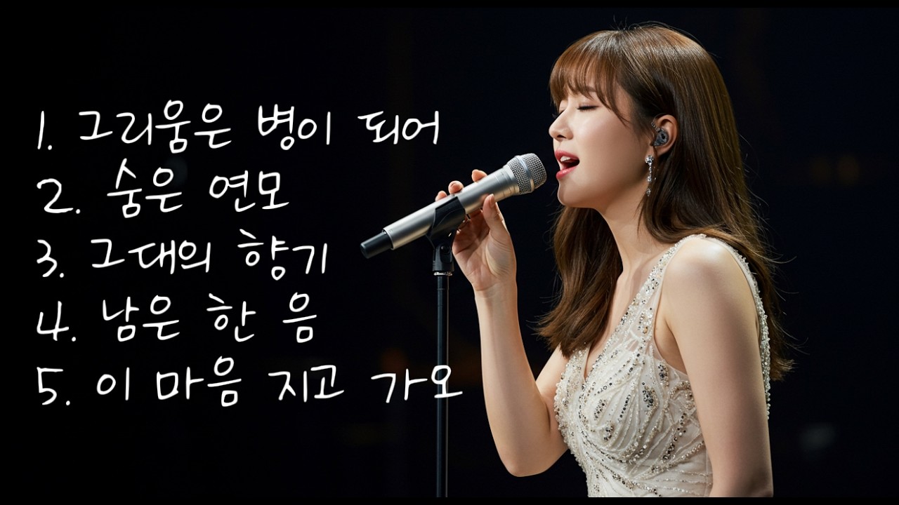 애절한 정통 트로트 발라드 몰아듣기 - 그리움은 병이 되어｜숨은 연모｜그대의 향기 외 2곡 모음