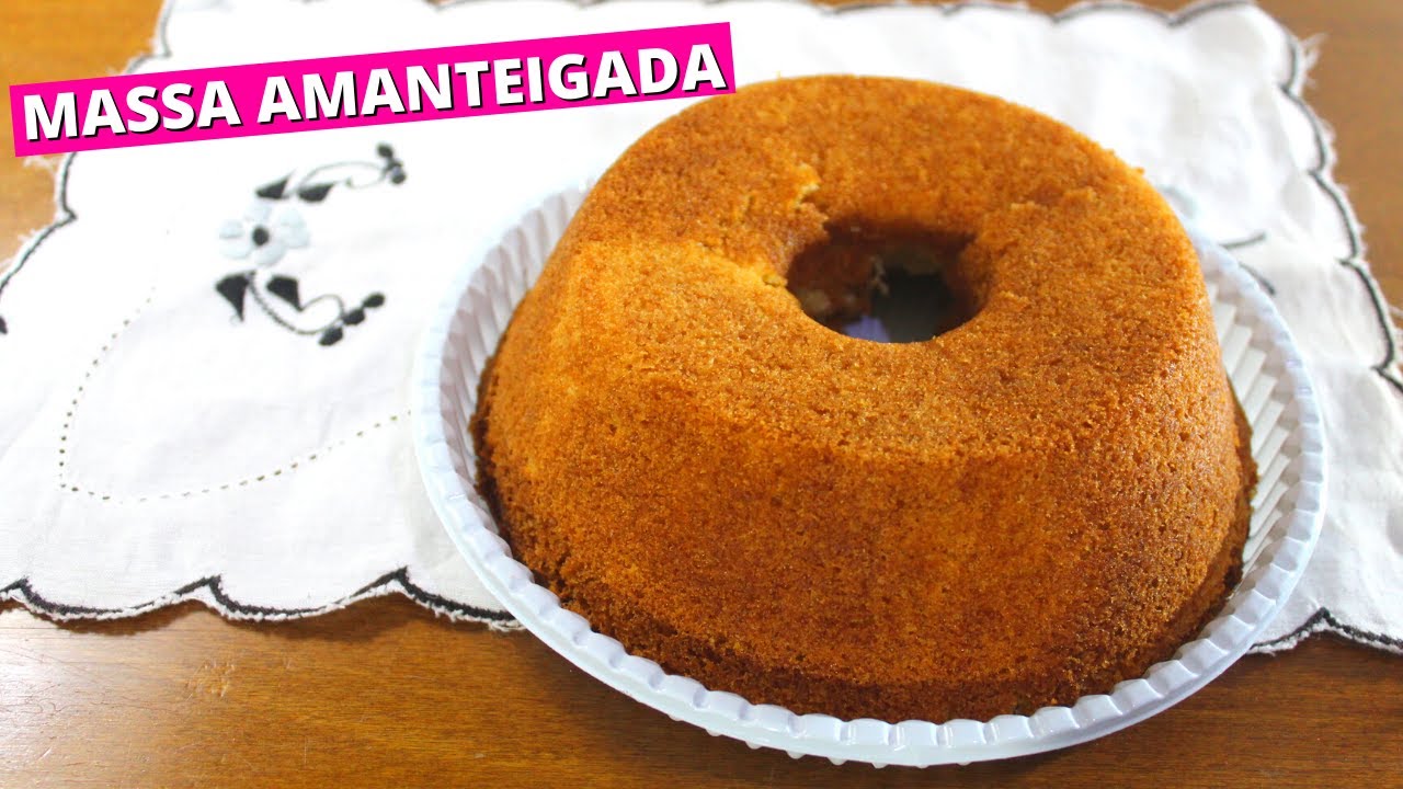 MASSA BÁSICA AMANTEIGADA PARA BOLOS CASEIROS I Polly Belem