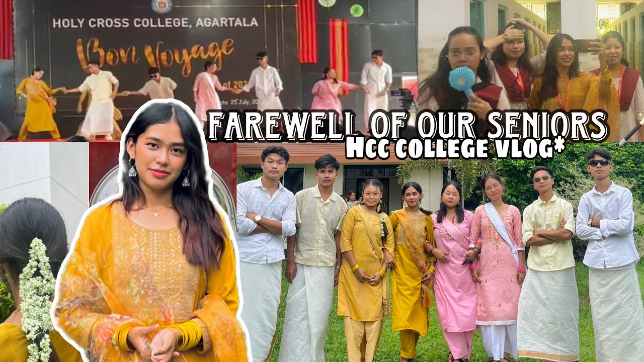 Bidding farewell to our seniors🔖🪄||@The nisha jamatia