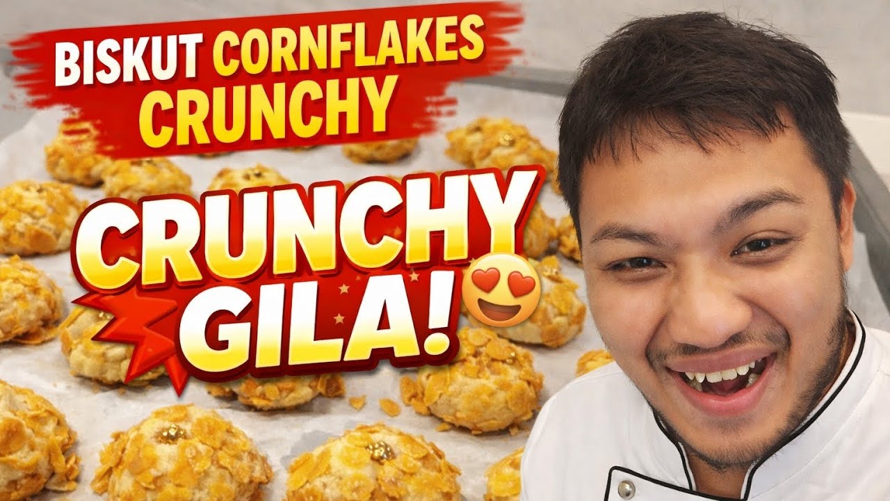 5 Minit Siap! Biskut Cornflakes Crunchy Paling Rangup Tahun Ni!