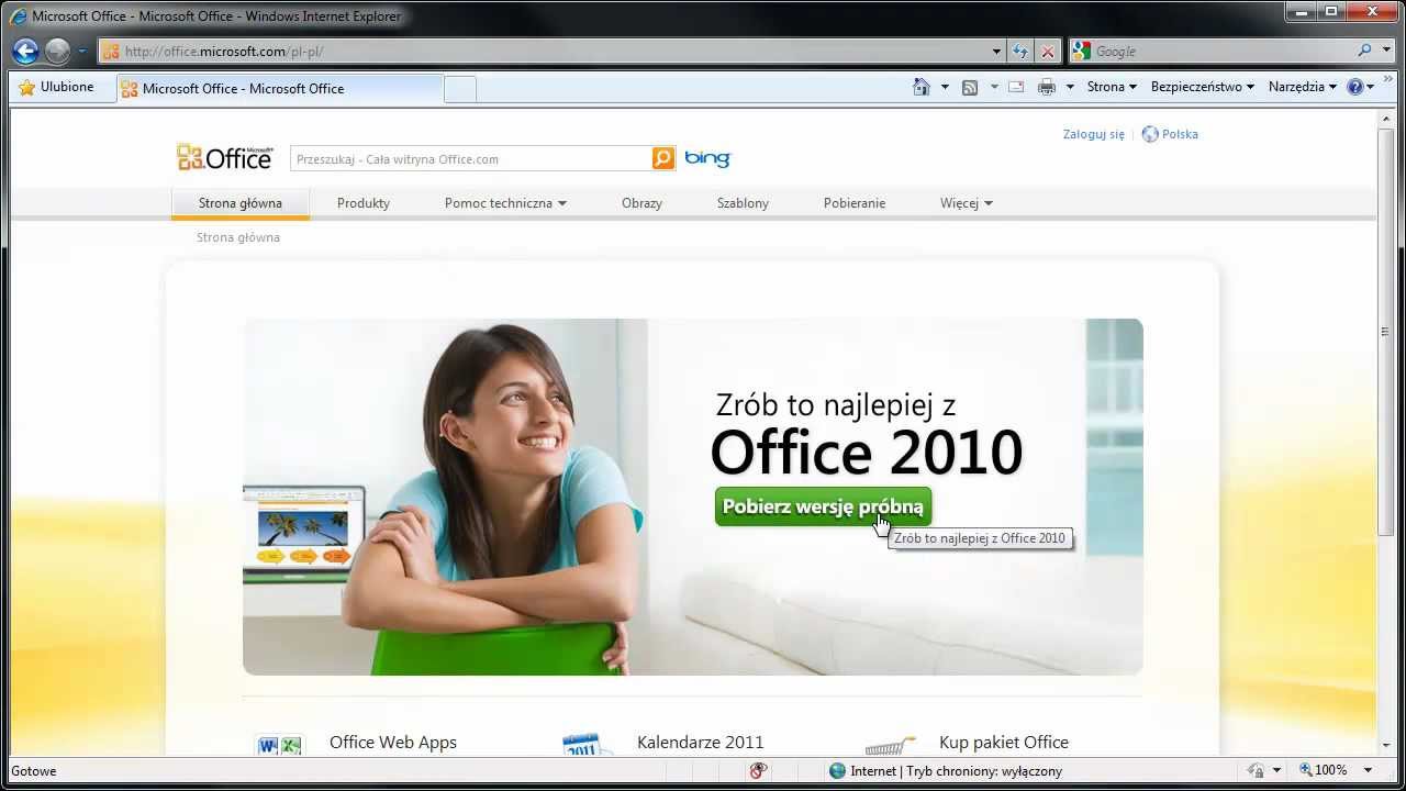 Jak pobrać darmową wersję MS Office 2010