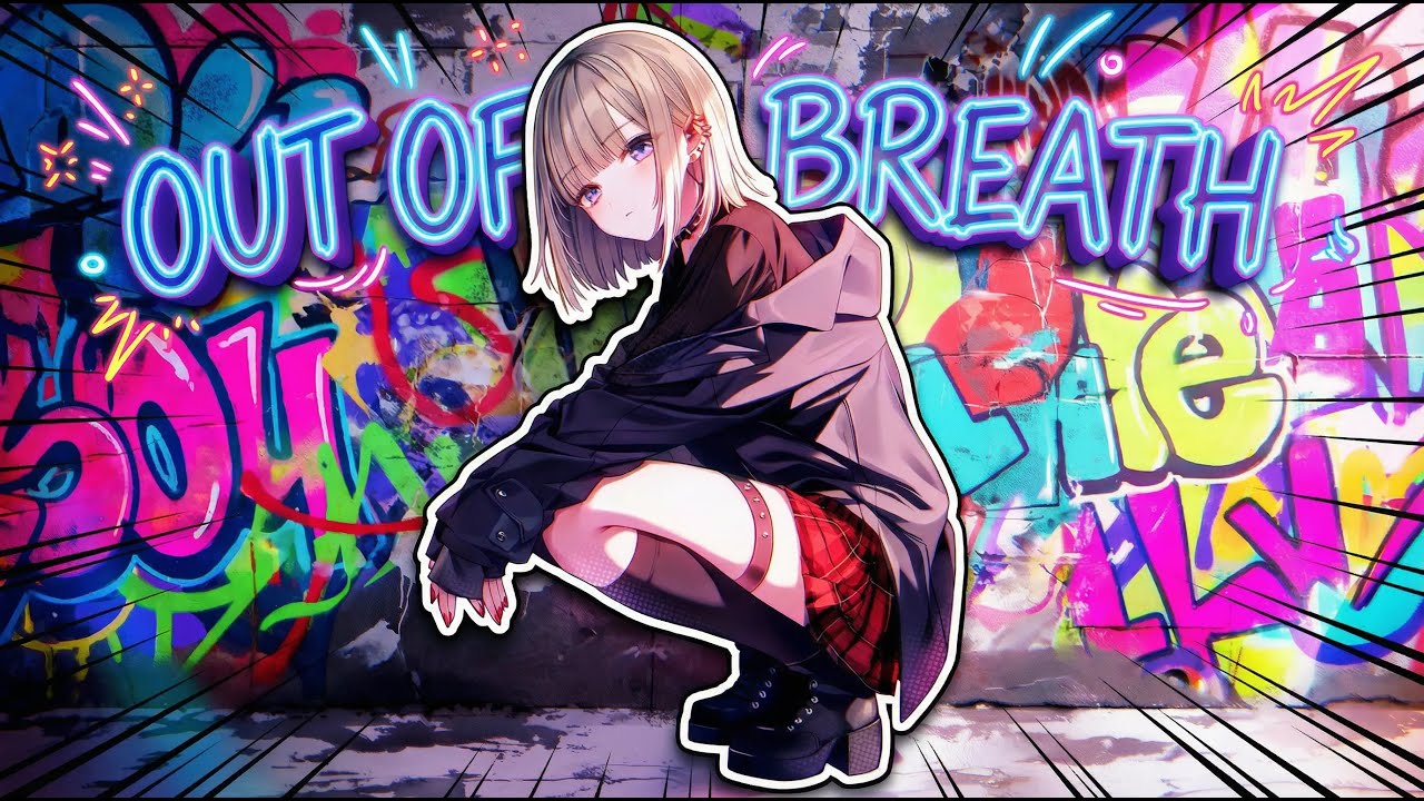 Nightcore - Out of Breath (Lyrics) | Heavy 808 Bass Dark Pop