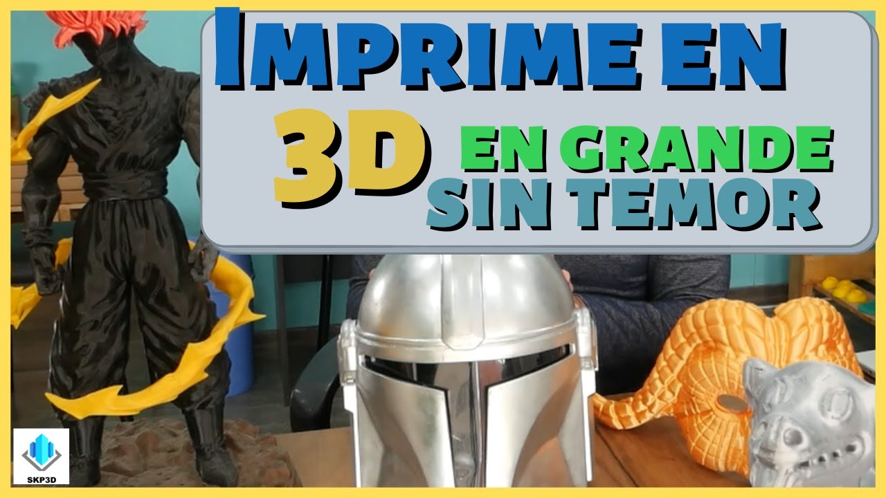 🚀Imprime en 3D piezas grandes con menos tiempo y menos material 🕐