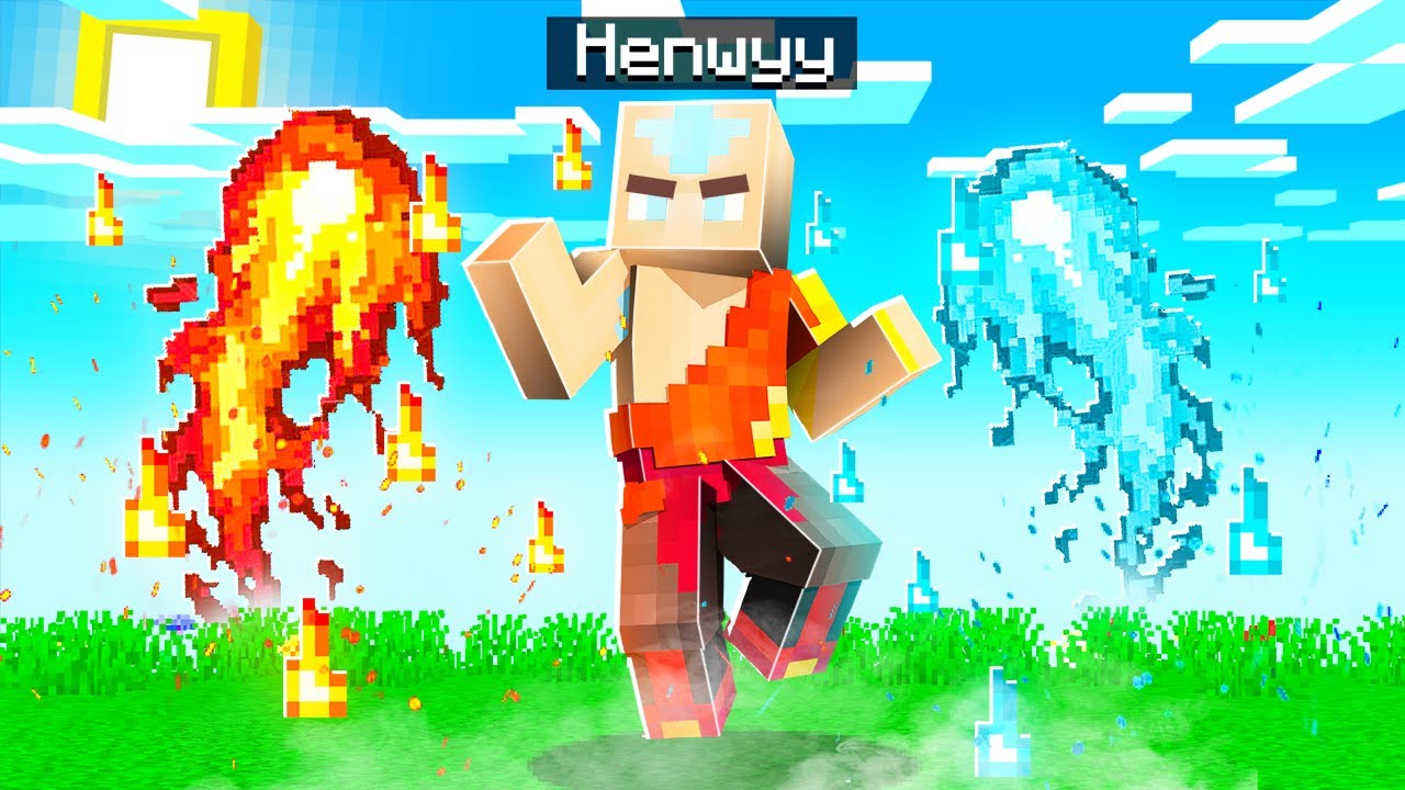 PLAYING as THE AVATAR in Minecraft!