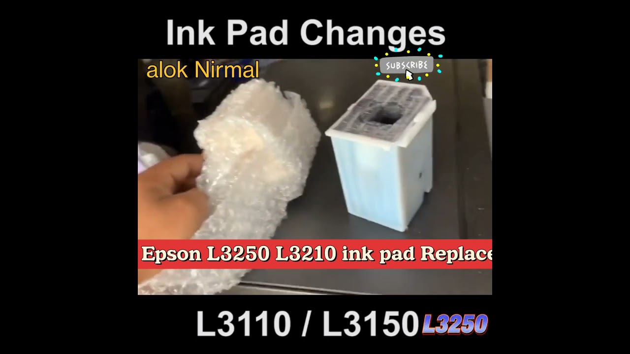 Epson L3250 L3210 L3110 ink pad Replace box #reset #service #epson