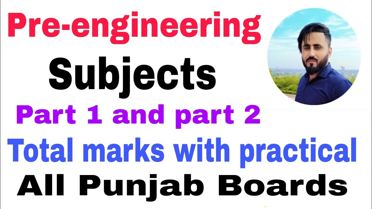 FSc Pre-Engineering Subjects in Pakistan || Total Marks || Scope and Top Fields After Fsc