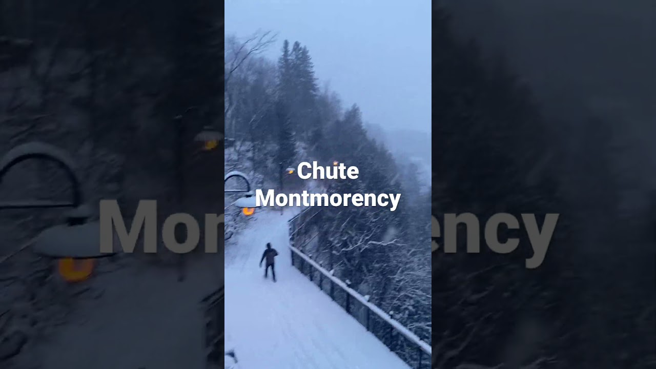 Chute Montmorency en d&eacute;cembre