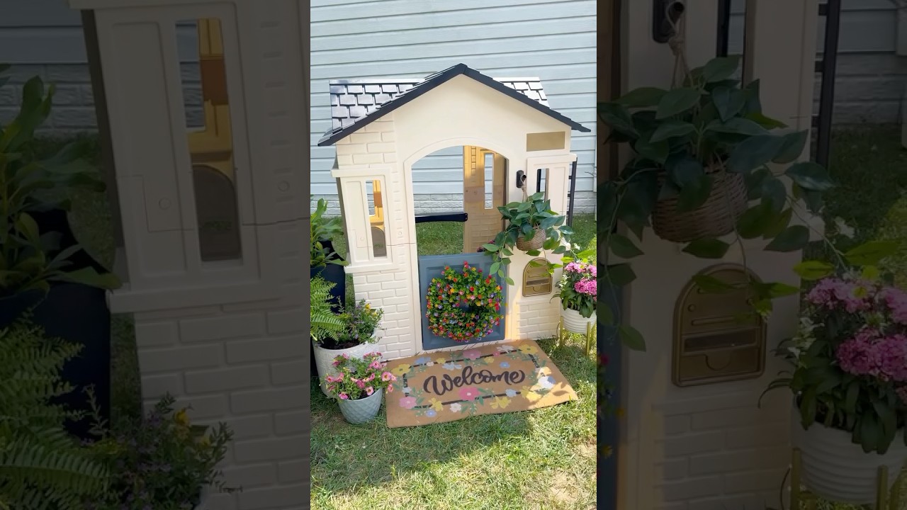 Weekend project alert! Bring creativity and springtime to Cape Cottage Playhouse🌸🏠 #LittleTikes
